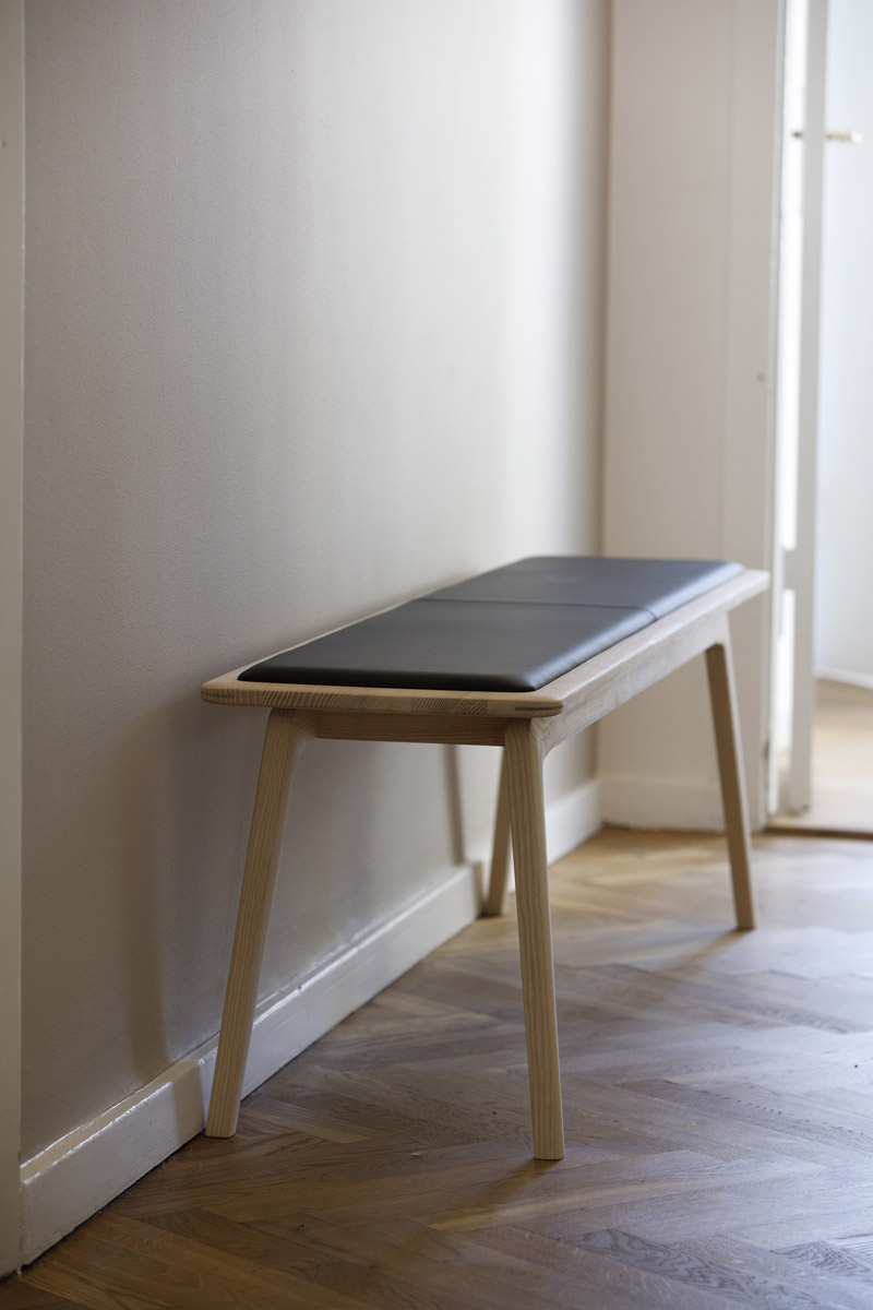 Elegance bænk, design Hans Sandgren Jakobsen